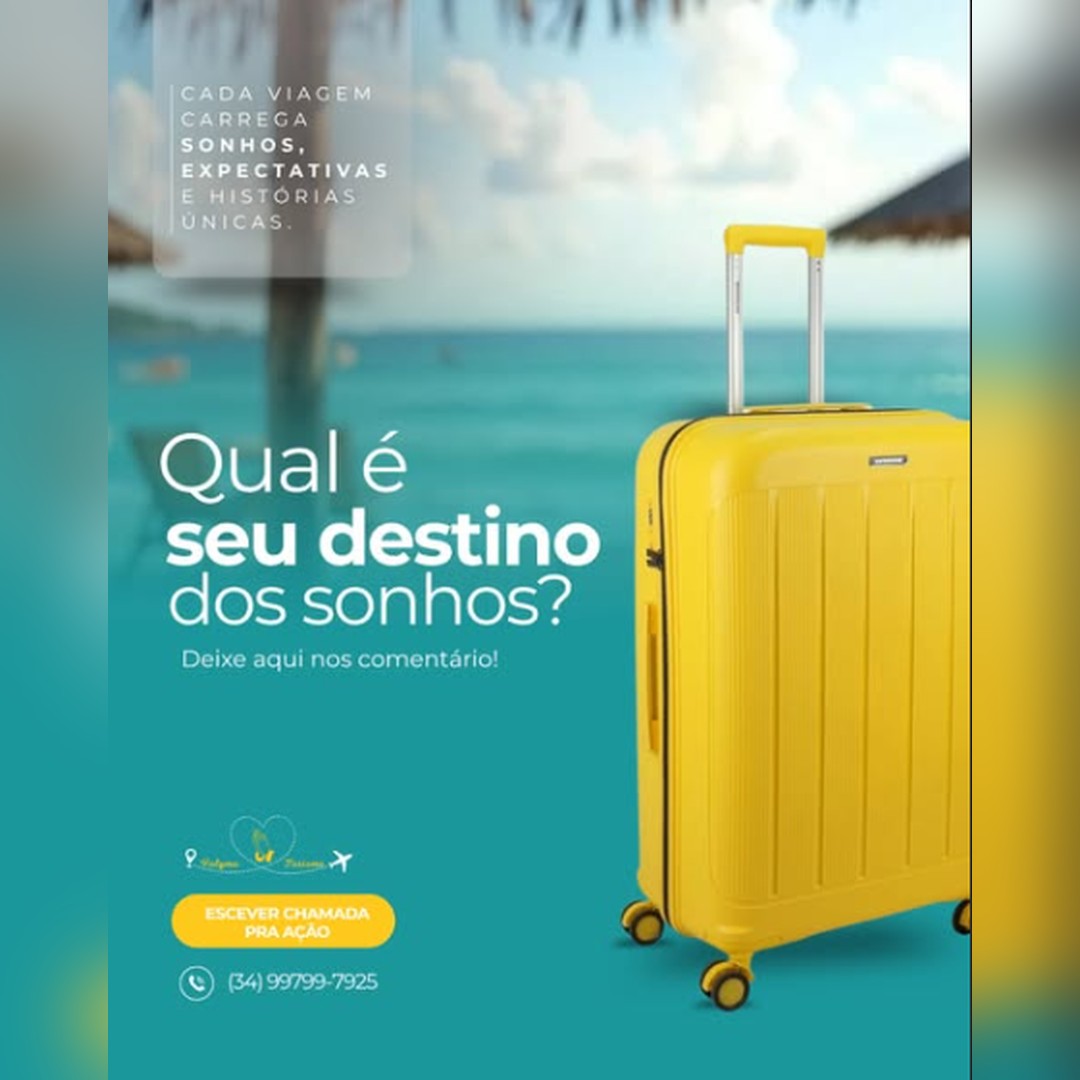 Post da Valgma Turismo: qual é o seu destino dos sonhos?